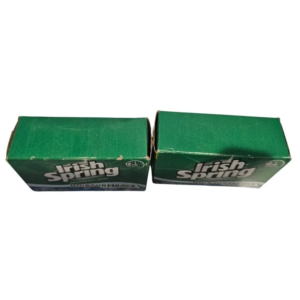 Irish Springs Moisture Blast Deodorant Soap Set of 2 UNOPENED Bars See Descript